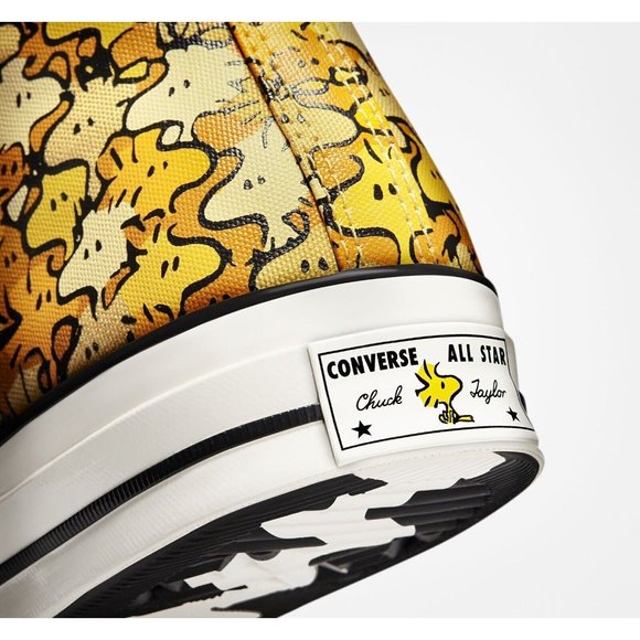 Converse Chuck 70 Hi Peanuts Woodstock Men's Sneaker Shoe Limited Yellow A01871C - Picture 7 of 10